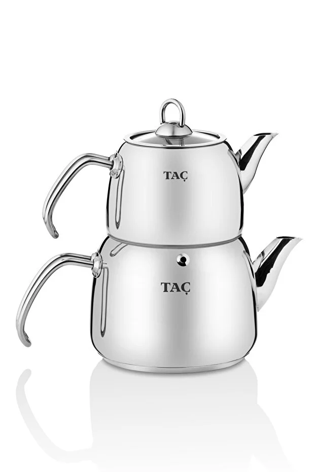 Panda Orta Boy 4 Parça Paslanmaz Çelik Çaydanlık Takımı 1.25-2.00lt